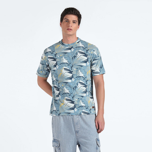 Camiseta de Punto Sublimada Personalizada de Estilo Urbano, Fabricación OEM, Marca Privada, Tejido Suave, Secado Rápido, Atuendo Informal - Product Image 4