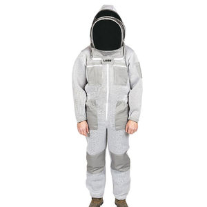 White Cotton <b>Bee</b> <b>Suit</b> Water-Proof Anti-Sting <b>Bee</b> Keeper Coverall Safety Workwear Equipment for <b>Bee</b> Farming - Product Image 5