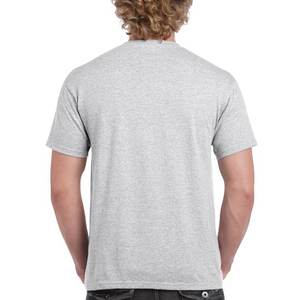T-shirt lourd 100% coton pour hommes, décontracté, col à manches courtes, couleur unie, 230G, épaule d'automne, été, automne, toute l'année - Product Image 2