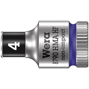 Llave de vaso de 6 puntas de 1/4 de pulgada, ancho de la llave de inserción 4 mm, longitud 23 mm, HMA HF WERA - Product Image 1