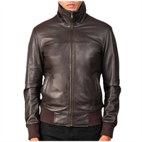 Bonne vente Veste en cuir véritable durable pour hommes Services Prix de gros Veste en cuir pour hommes