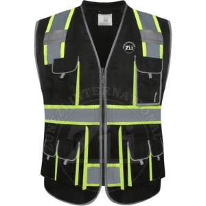 Veste haute visibilité vêtements de travail haute visibilité vêtements de sécurité gilet de sécurité réfléchissant multi-poches Construction de sécurité réfléchissante - Product Image 1