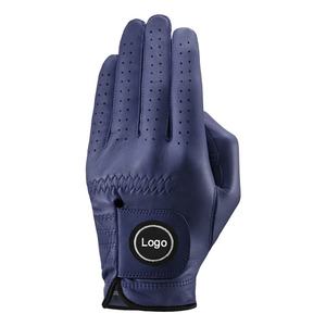 Guantes de golf de microfibra personalizados de calidad superior para hombres Transpirable Antideslizante Partícula Palma Material de cuero popular para golfistas - Product Image 3