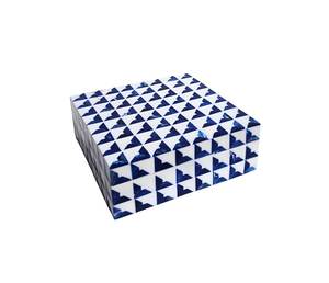 Boîte à mouchoirs en incrustation d'os rectangulaire polie à la main Qualité exceptionnelle Dernière arrivée de stock Porte-mouchoirs en incrustation d'os - Product Image 2