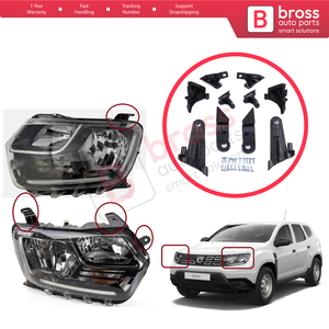 ชุดยึดไฟหน้า BHL565ชุดยึดซ่อมด้านซ้ายขวาสำหรับ Duster MK2 hm 2017-2024 260609367R Bross Auto Parts - Product Image 6