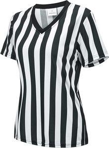 Camiseta de Árbitro Oficial para Hombre, Jersey de Árbitro Sólido de Manga Corta, Transpirable, de Poliéster/Algodón para Baloncesto, Fútbol, Hockey - Product Image 2