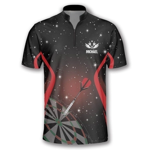 Maillot de sublimation personnalisé pour équipe de fléchettes avec tissu doux à séchage rapide, parfait pour les performances en tournoi et les entraînements quotidiens - Product Image 5