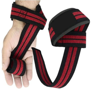 Sangles de poignet pour haltérophilie, musculation, powerlifting, crossfit, soutien de la préhension, soulevés de terre, squats, tractions, noir - Product Image 6