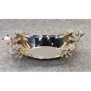 Bol de designer en métal décoratif artisanal indien Bol en acier, laiton et résine fabriqué à la main en métal pour la décoration - Product Image 6