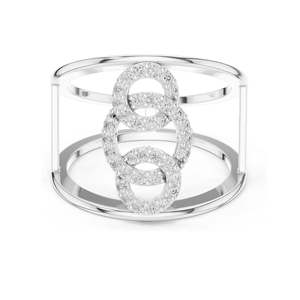 0.294 CT Lab Diamond Triple <b>Circle</b> <b>Ring</b> for Women VVS-VS EF Clarity 18KT, 14KT, 10KT Gold & 925 Silver Moissanite & - Product Image 1