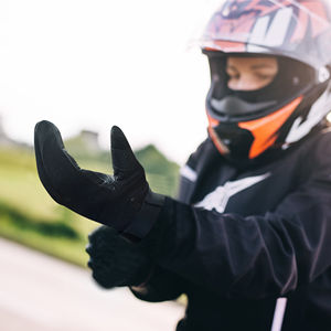 ถุงมือหนังมอเตอร์ไซค์ถุงมือตัดและกันความร้อนสำหรับนักปั่นมืออาชีพถุงมือสำหรับทุกฤดู - Product Image 6