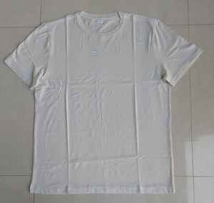 Tops de verano de algodón 100% de alta calidad para hombres, camiseta personalizada de Hip Hop con diseño de lavado ácido y hombros caídos, camiseta transpirable baja de talla grande - Product Image 3