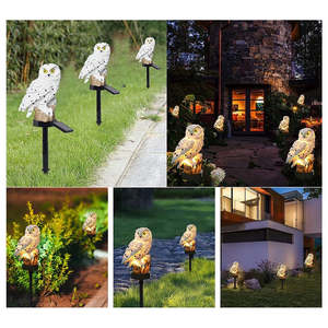 2 pezzi luci solari a LED Decorative per esterni marrone luci di paletto impermeabili per giardino passerella giardino giardino paesaggio paesaggio certificato ROHS - Product Image 5