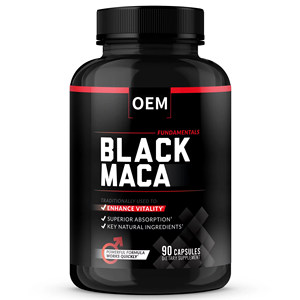 Capsules de racine de maca pure à 100 % pour femmes, capsules de racine de maca noire naturelle, complément alimentaire de force maximale, énergie et endurance - Product Image 1