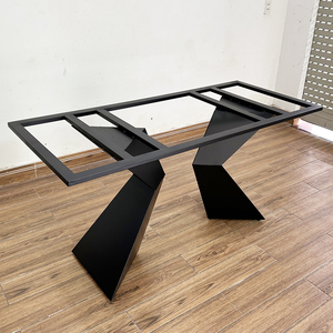 Industrial-Style H-Shaped Dining Table Legs <b>Powder</b>-Coated Iron for Kitchen & Hospital Use Acryl & <b>Cast</b> Iron CHBBA010 - Product Image 4