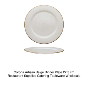 Plato de Cena Corona Artisan Beige de 27.5 cm, Suministros para Restaurantes, Vajilla para Catering, Venta al por Mayor - Product Image 2