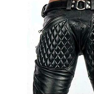 Pantalon de moto Nouveau pantalon professionnel en cuir de course de moto Fabrication de pantalons de moto pour hommes en cuir véritable Couleur noire - Product Image 3