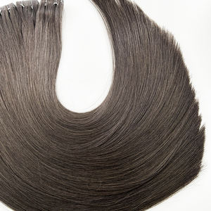 Cuticule Remy Cheveux Russes Injection Invisible Bande dans les Extensions de Cheveux Humains <span class=keywords><strong>Cendré</strong></span> Froid Brun - Product Image 4