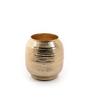 Florero de hierro y cristal de fabricante de confianza con superficie mate y diseño limpio perfecto para accesorios de habitación - Product Image 4