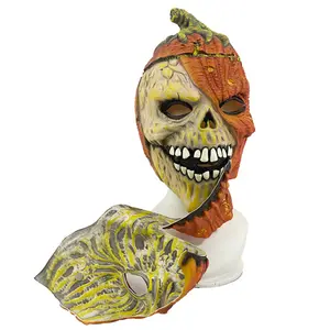 Wholesale Scream Grey Zombie Mask Halloween Carnival Cosplay Creepy Screaming Ghostface Mask