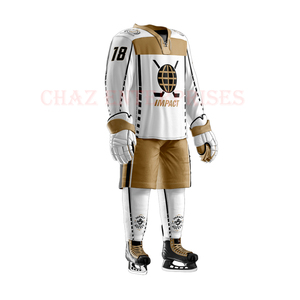 Top High Quality Professional <b>Laced</b> <b>Collar</b> Sublimated Custom Uniform Youth Ice Hockey Jerseys Breathable Team Apparel Wear Set - Product Image 5