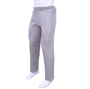 Pantalon de jogging décontracté pour homme en molleton de coton chiné, taille élastique, coupe droite, personnalisable en gros, marque privée OEM - Product Image 3