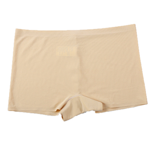 Wholesale One-piece Silk <b>Underwear</b> Soft Nylon Boxer Shorts High Elastic Seamless <b>Boyshort</b> - Product Image 4