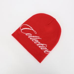 Gorro de punto Jacquard a la moda con logotipo personalizado, gorro de moda de hip-hop callejero con estilo, bordado 3D, tamaño libre, calidez, clima frío, común - Product Image 1