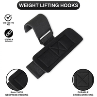 Ganchos para Levantamiento de Pesas, Correas de Muñeca Resistentes, Antideslizantes, Soporte para Fortalecer los Dedos, para Entrenamiento de Peso Muerto y Levantamiento de Pesas, Guantes de Entrenamiento