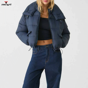 Nueva Colección 2026, Chaqueta Acolchada de Algodón Transpirable con Cuello Alto y Manga Larga para Mujer, con Cierre de Cinturón, Precio Económico - Product Image 5