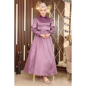 Vestido de Noche Largo con Corte en A y Cintura Natural, Talla XS, para Invitadas de Boda - Product Image 4