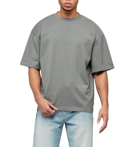 T-shirt à manches mi-longues en coton 100% confortable et respirant pour hommes américains T-shirt ample de haute qualité imprimé lourd - Product Image 1