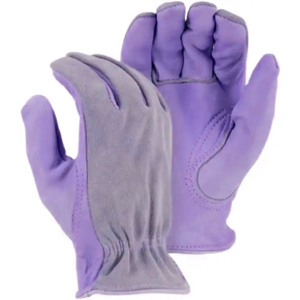 Guantes de cuero dividido de grano de vaca de alto conductor Seguridad industrial Protección de manos Resistencia a la abrasión para conductores Uso personal - Product Image 4