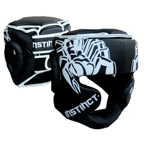 Protector de cabeza de cuero con logotipo personalizado profesional de alta calidad, el mejor equipo de seguridad de protección de boxeo para entrenamiento, precio al por mayor - Product Image 1