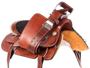 ชุดหนังสำหรับขี่ม้าอานม้าม้าแบบพรีเมี่ยมของแท้สำหรับม้า - Product Image 3