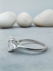 10K เครื่องประดับที่ดีที่เป็นของแข็ง2.5 CT สีขาวห้องปฏิบัติการปลูกตัดยอดเยี่ยมแหวนหมั้นเพชรแต่งงานชุด IGI รับรองทองชุบ - Product Image 2