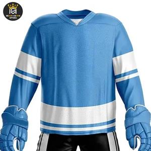 ชุดเสื้อเจอร์ซีย์ฮอกกี้น้ำแข็งทีมออกแบบได้เองชุดเสื้อและเครื่องแบบ100% โพลีเอสเตอร์สั่งทำได้ - Product Image 6