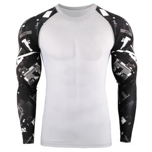 Camisas de compresión de manga larga para hombre, ropa de gimnasio personalizada, BJJ, Rashguard, MMA, sublimada - Product Image 2