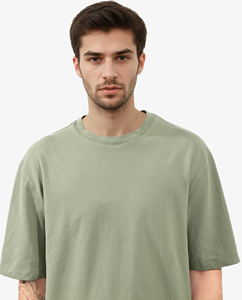 100% Heavyweight Cotton Oversized Printed & Embroidered Custom Plus Size Men's Jersey T-Shirt High Quality Customizable T-Shirt - Product Image 2