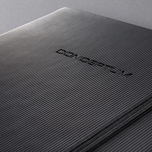 SIGEL Conceptum PU Hardcover Sewing Bound Notebook Approx. DIN A5 Squared Black 97 Sheets - Product Image 5