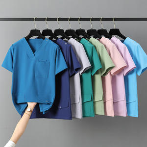 Uniformes médicos de nuevo estilo, conjuntos de uniformes médicos con cuello en V y cuello abierto, trajes de enfermería, uniformes hospitalarios - Product Image 2