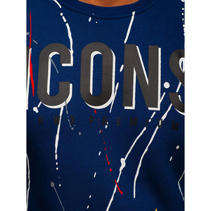 OEM ODM <b>men</b> sweatshirt bulk factory supplier custom embroidery printing logo casual fleece <b>pullover</b> - Product Image 4