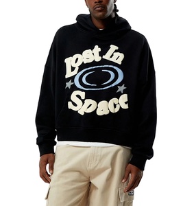 Sweat-shirt et hoodie en molleton 100 % coton French Terry épais avec impression graphique 3D en relief et doublure polaire, personnalisable avec logo – Fabricant de sweats et hoodies - Product Image 1