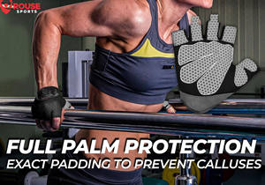 Gants de musculation personnalisés en gros, pas chers, antidérapants, protection de la paume, entraînement de musculation, gants de fitness - Product Image 3