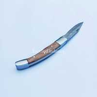 Couteau pliant de camping de haute qualité OEM en vente chaude couteau de poche tactique damas avec manche en bois d'olivier