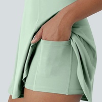 Conjunto Deportivo de Tenis de 2 Piezas para Mujer, Transpirable, de Secado Rápido, Anti-UV, Falda y Top para Verano, Fitness, Running y Práctica Deportiva