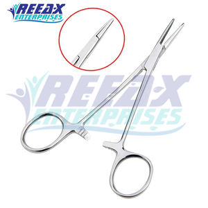 Pinzas quirúrgicas REEAX ENTERPRISES, abrazaderas de bloqueo de punta recta curvada, acero inoxidable para cirugía, novedad - Product Image 2