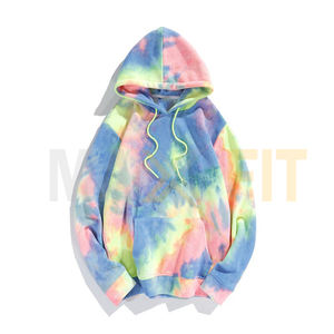 2024 MAXFIT ENTERPRISES Premium Quality <b>Men's</b> 3XL Tie Dye <b>Hoodie</b> Customized Logo Print Solid Winter Fabric New Arrival - Product Image 2