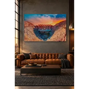 Impression sur toile du théâtre antique de Fida Hierapolis au coucher du soleil - Product Image 1