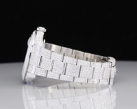 Nouveau Diamant Moissanite Carré en Acier Inoxydable de Haute Qualité, Clarté VVS, Style Fantaisie Givré, Cristal Antique de Laboratoire